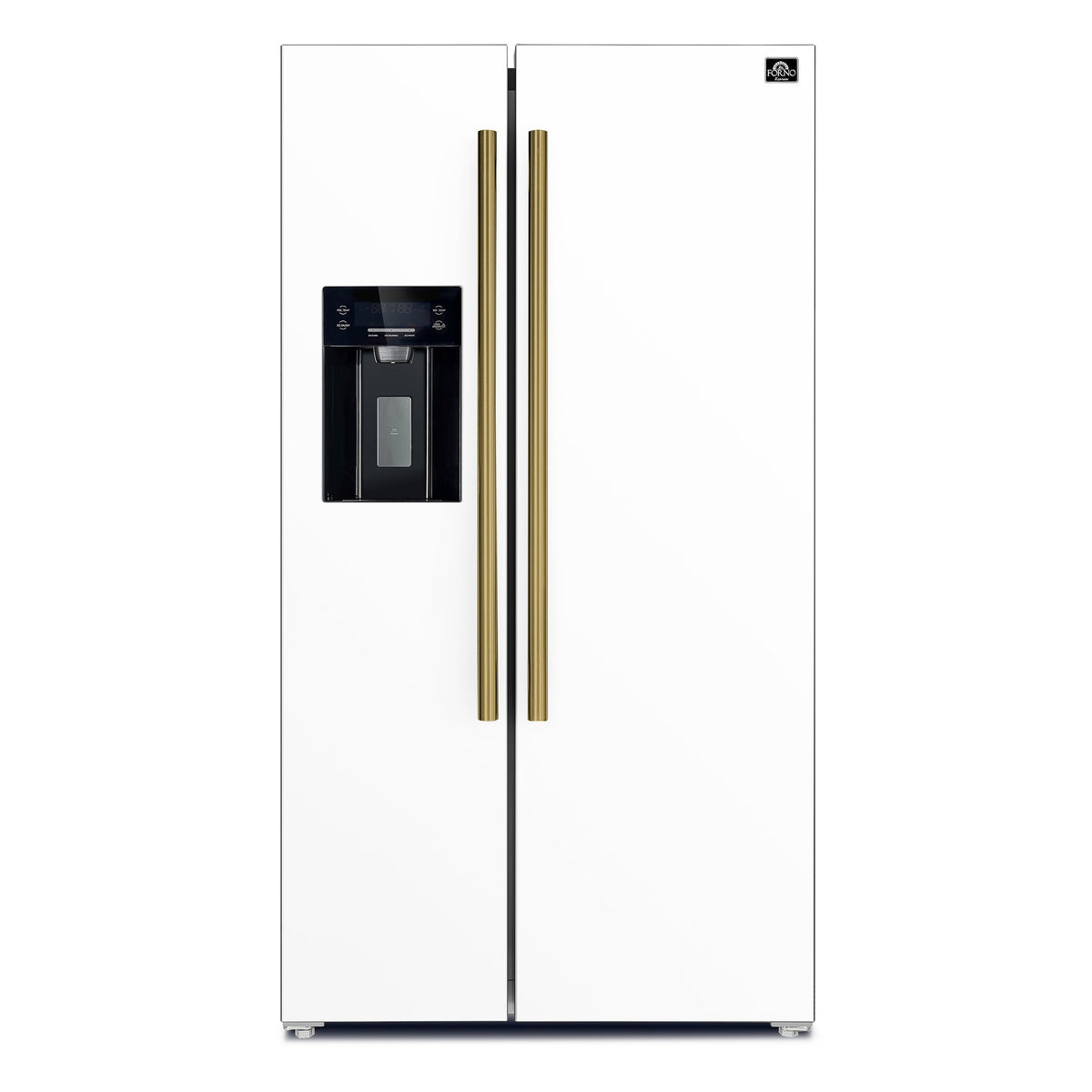 Forno Kitchen Appliance Package FBDL-003-10US – Stainless Steel – FFRBI1844 36WHT French Doors Refrigerator Front AB