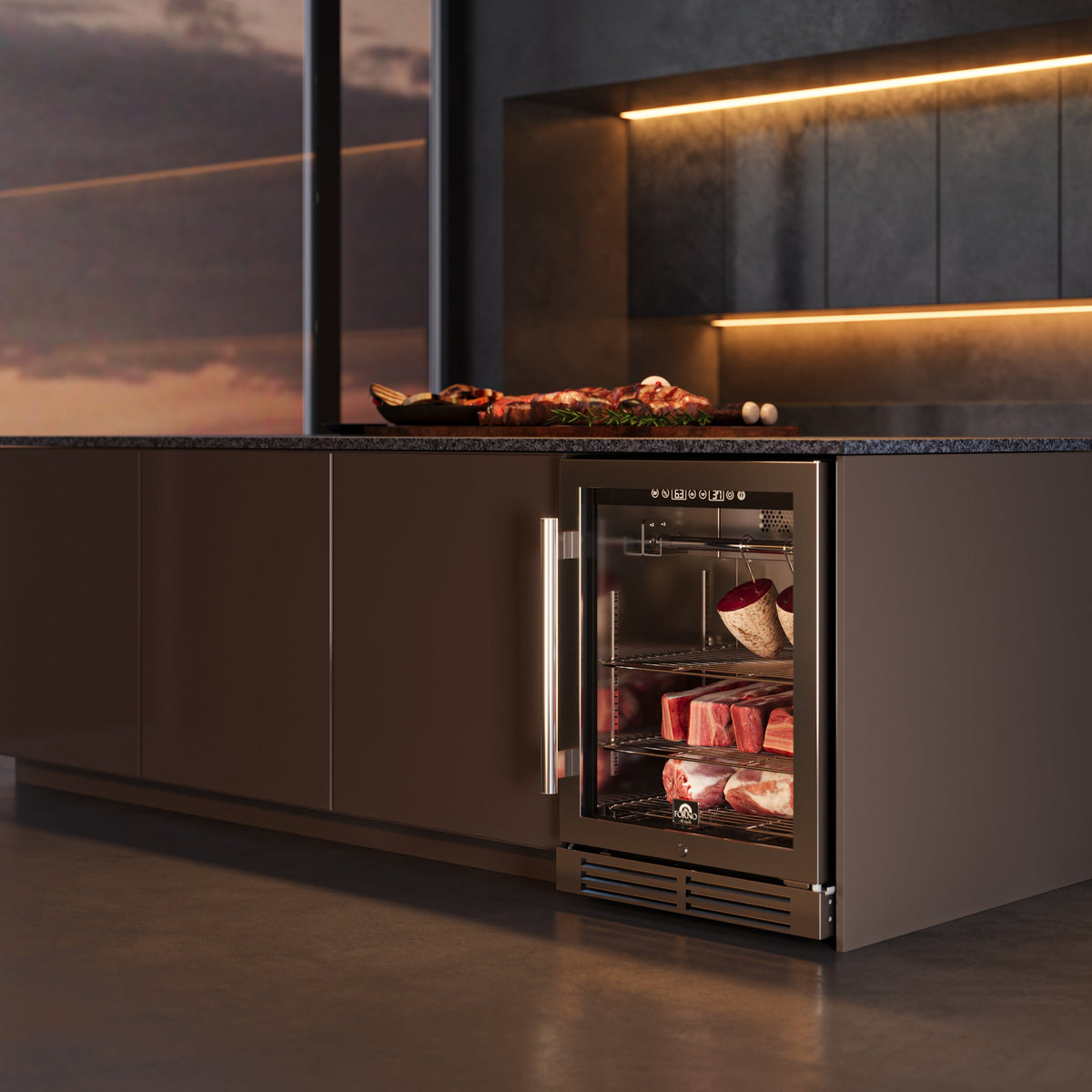 Forno Asciutto 24-Inch Dry Ager FFSDA6840-24 – Stainless Steel – FFSDA6840 24 Lifestyle Scene 2002