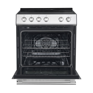 Forno Kitchen Appliance Package FBDL-007-01US – Stainless Steel – FFSEL6012 30 leonardo espresso electric range front open