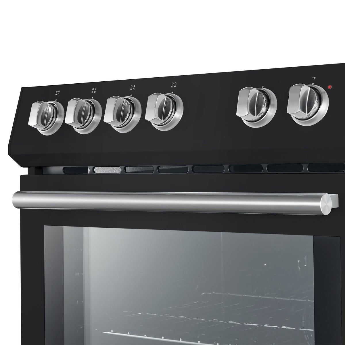 Forno Kitchen Appliance Package FBDL-003-15US – Stainless Steel – FFSEL6012 30BLK leonardo espresso electric range knobs