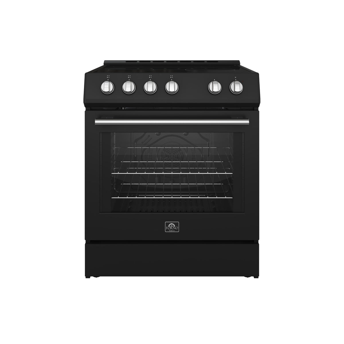 Forno Leonardo 30-Inch Electric Range FFSEL6012-30 – Black – FFSEL6012 30BLK Front