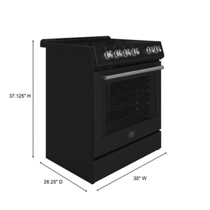 Forno Kitchen Appliance Package FBDL-003-15US – Stainless Steel – FFSEL6012 30BLK Measurments