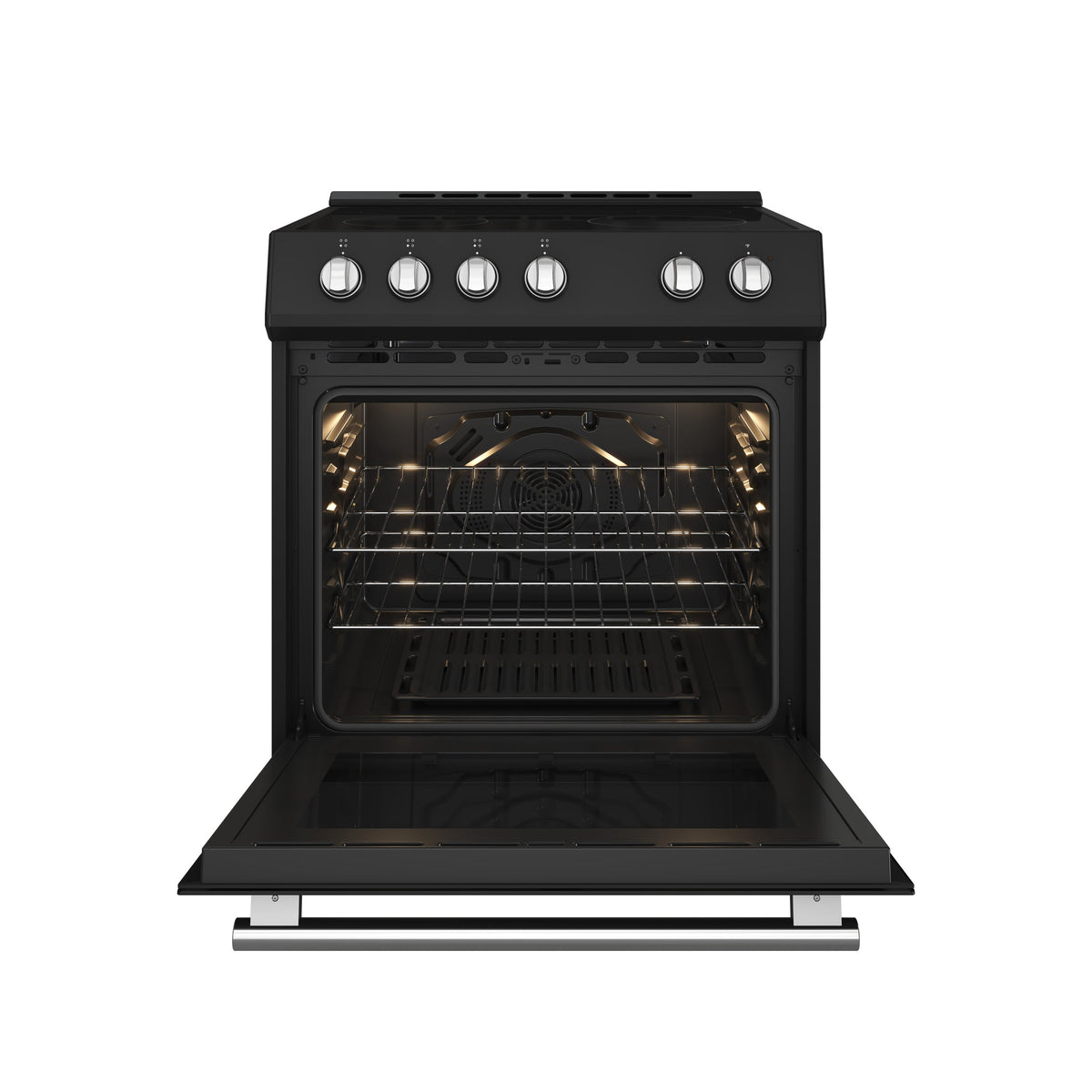 Forno Kitchen Appliance Package FBDL-003-15US – Stainless Steel – FFSEL6012 30BLK Open Door