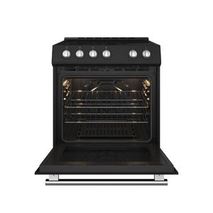 Forno Kitchen Appliance Package FBDL-003-15US – Stainless Steel – FFSEL6012 30BLK Open Door