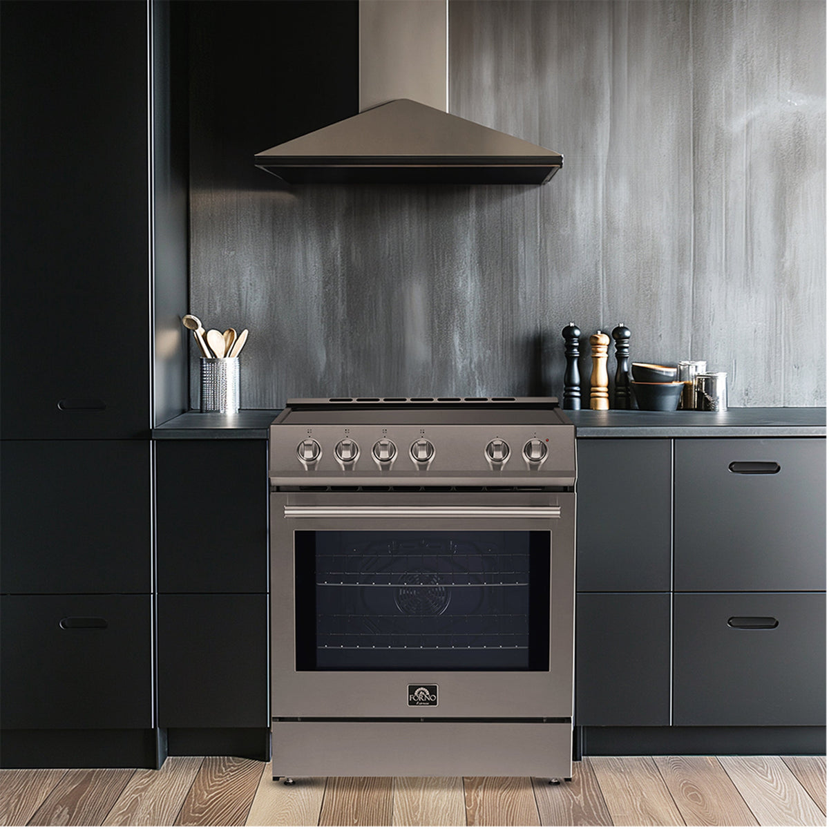 Forno Leonardo 30-Inch Electric Range FFSEL6012-30 – Stainless Steel – FFSEL6012 30S Lifestyle SS b159f3e0 2717 4e7d 8869 efd57291b82c