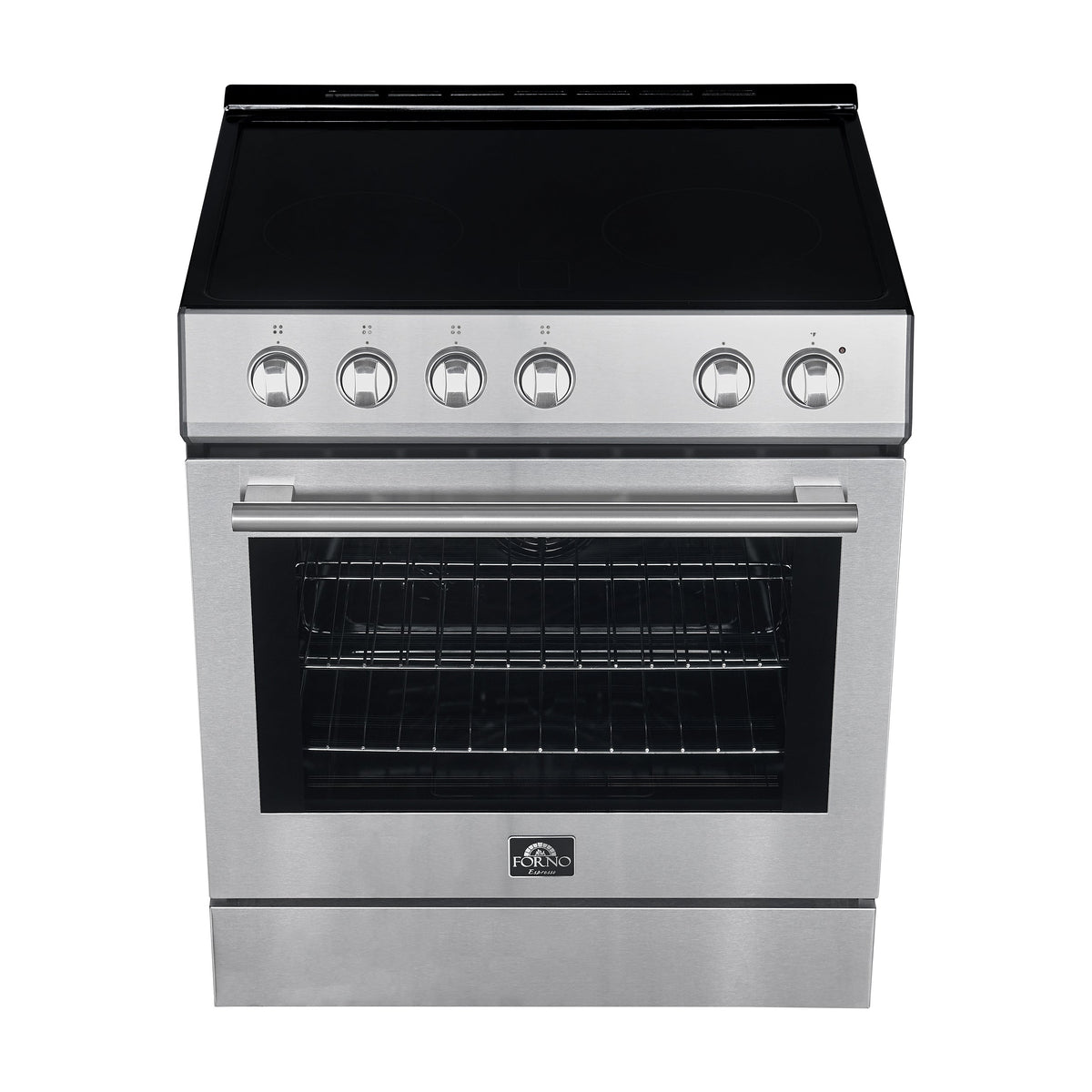 Forno Leonardo 30-Inch Electric Range FFSEL6012-30 – Stainless Steel – FFSEL6012 30S leonardo espresso electric range top