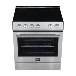 Forno Kitchen Appliance Package FBDL-003-09US – Stainless Steel – FFSEL6012 30S leonardo espresso electric range top