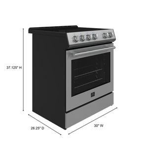 Forno Kitchen Appliance Package FBDL-003-05US – Stainless Steel – FFSEL6012 30S Measurement