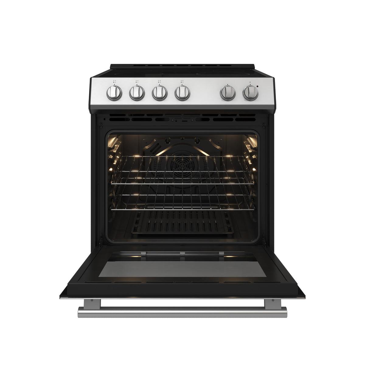 Forno Leonardo 30-Inch Electric Range FFSEL6012-30 – Stainless Steel – FFSEL6012 30S OpenDoor