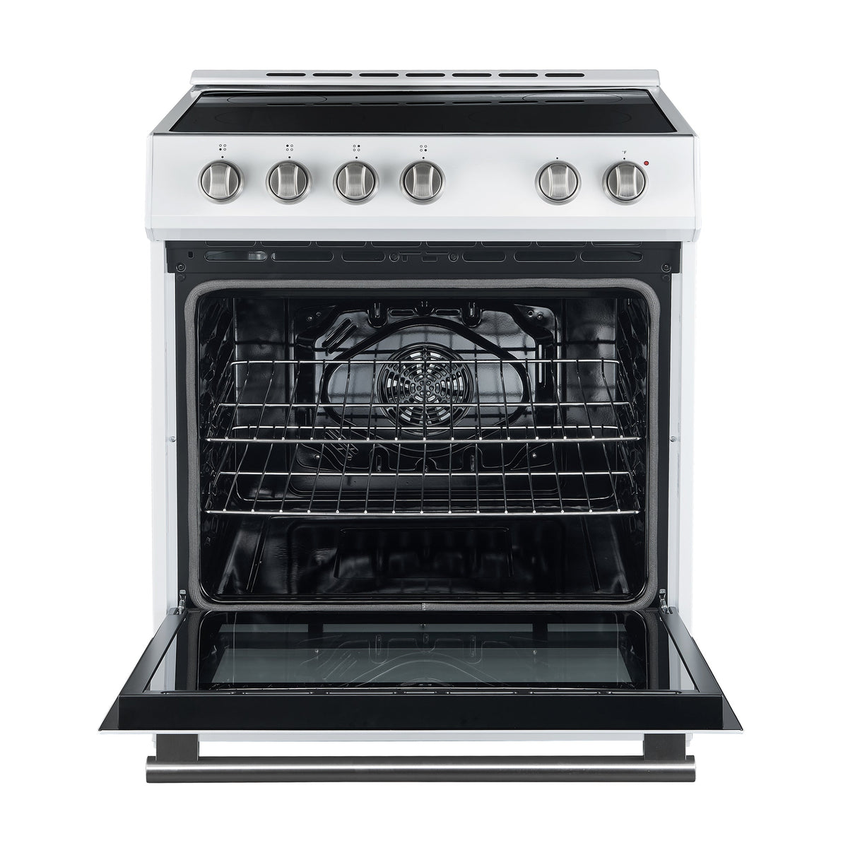 Forno Leonardo 30-Inch Electric Range FFSEL6012-30 – White – FFSEL6012 30WHT leonardo espresso electric range front open