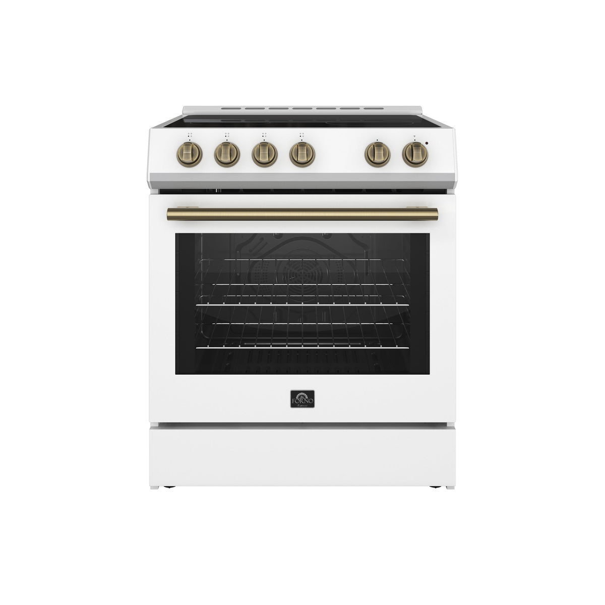 Forno Leonardo 30-Inch Electric Range FFSEL6012-30 – White – FFSEL6012 30WHT Front