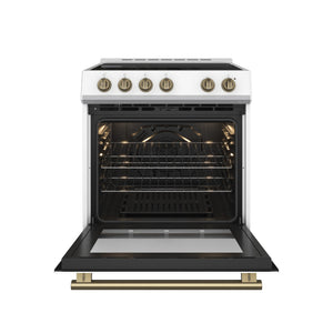 Forno Kitchen Appliance Package FBDL-003-10US – Stainless Steel – FFSEL6012 30WHT Open Door