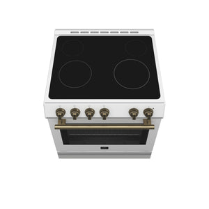 Forno Kitchen Appliance Package FBDL-003-11US – Stainless Steel – FFSEL6012 30WHT Top