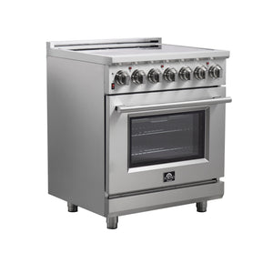 Forno Kitchen Appliance Package FBDL-013-05CAUS – Stainless Steel – FFSEL6020 30 20Front 20Left 20Angle 20Panel