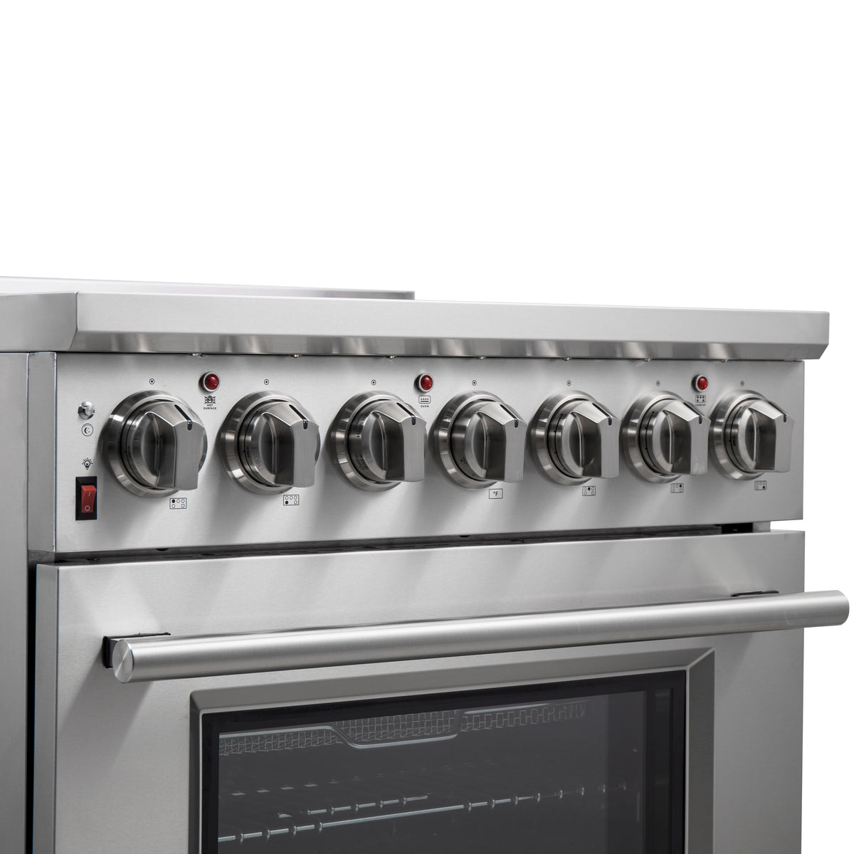 Forno Kitchen Appliance Package FBDL-013-05CAUS – Stainless Steel – FFSEL6020 30 20Front 20Range 20Control 20Knobs
