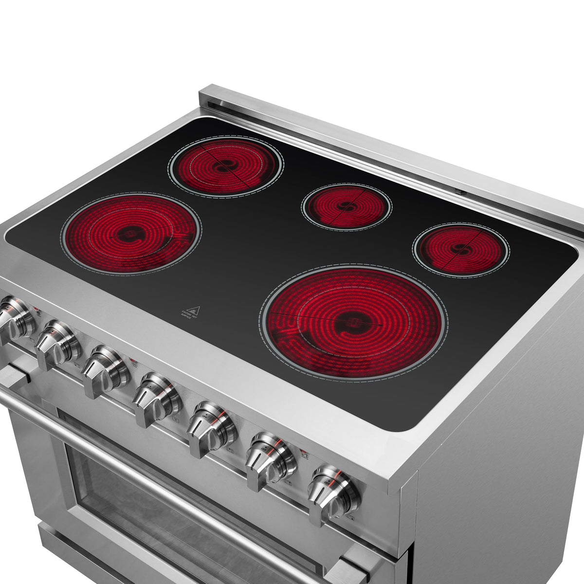 Forno Massimo 36-Inch Electric Range FFSEL6020-36 – Stainless Steel – FFSEL6020 36 20Radiant 20Cooktop 20Elements