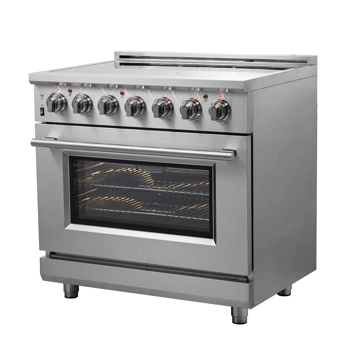 Forno Massimo 36-Inch Electric Range FFSEL6020-36 – Stainless Steel – FFSEL6020 36 20Right 20Side 20Front 20Panel