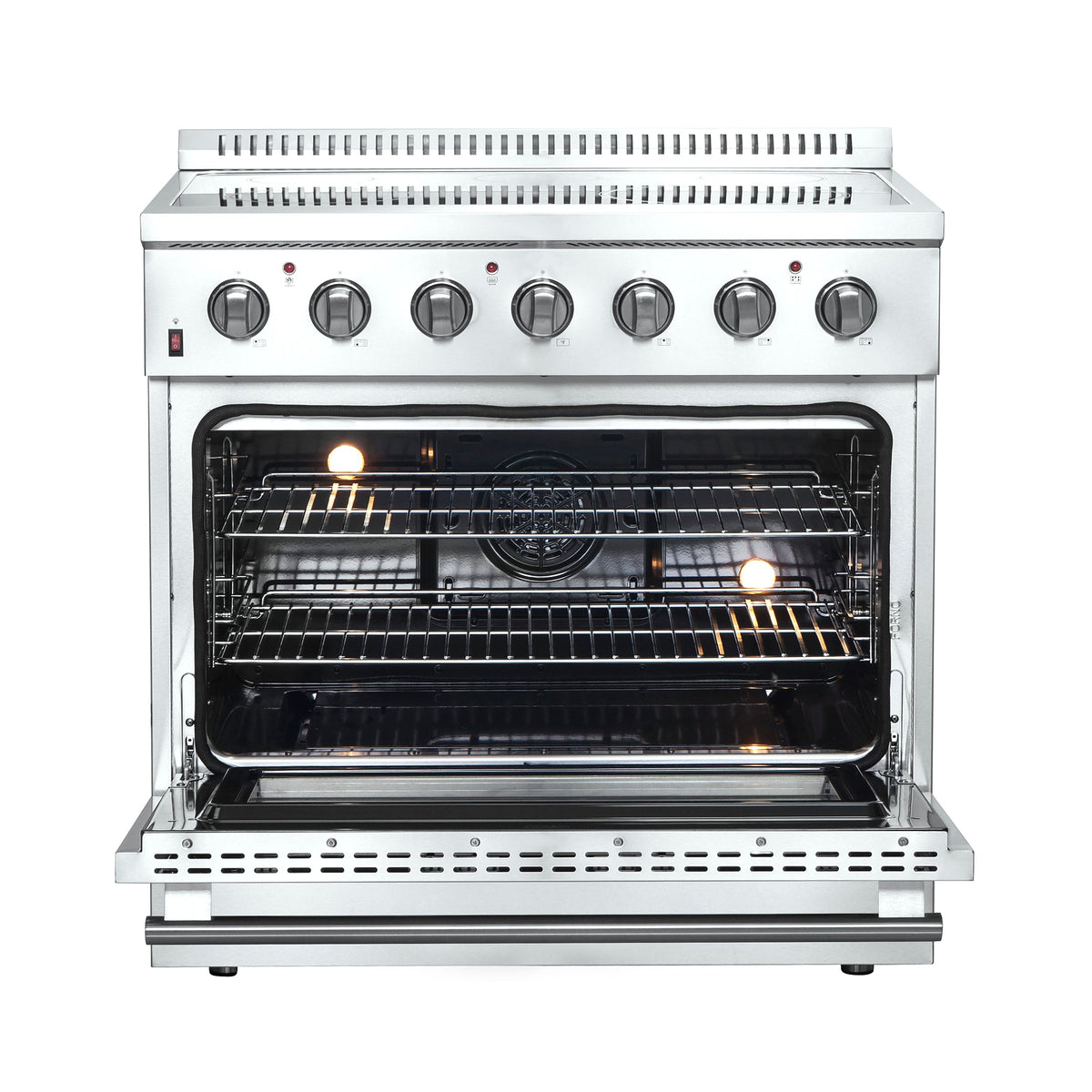 Forno Galiano 36-Inch Electric Range FFSEL6083-36 – Stainless Steel – FFSEL6083 36 20Open 20Front