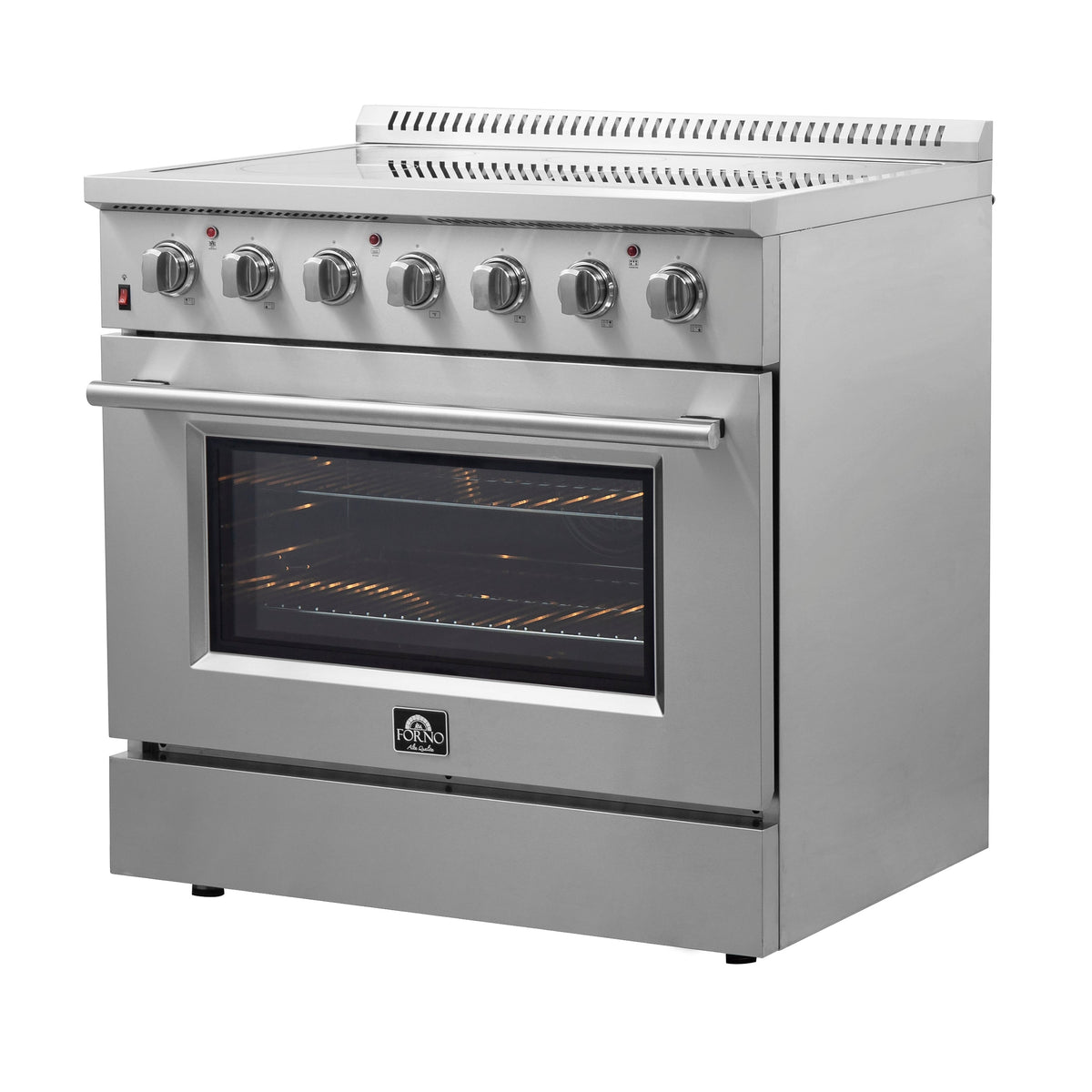 Forno Galiano 36-Inch Electric Range FFSEL6083-36 – Stainless Steel – FFSEL6083 36 20Right 20Side 20Front