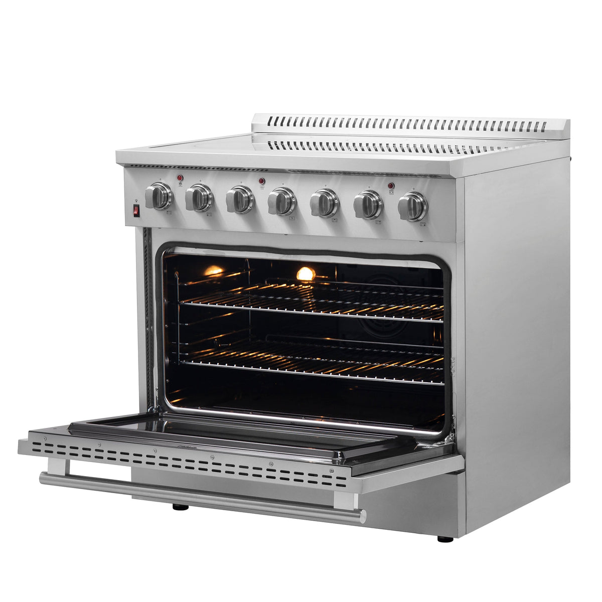 Forno Galiano 36-Inch Electric Range FFSEL6083-36 – Stainless Steel – FFSEL6083 36 20Right 20Side 20Open 20Front