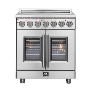 Forno Massimo 30-Inch Electric Range FFSEL6955-30 – Stainless Steel – FFSEL6955 30 Massimo French Door Electric Range