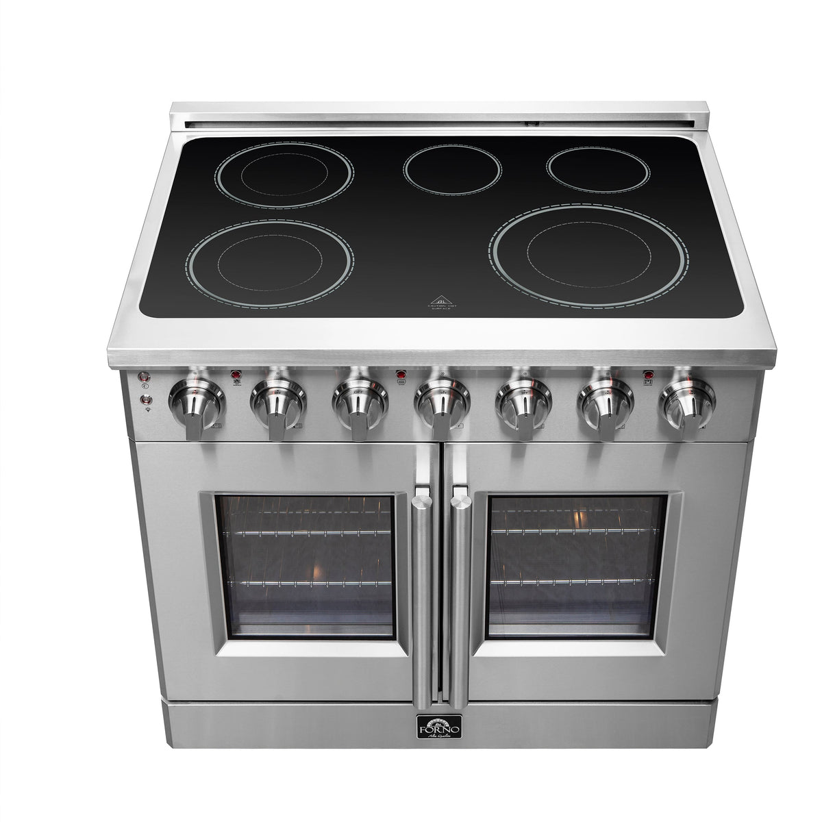 Forno Massimo 36-Inch Electric Range FFSEL6955-36 – Stainless Steel – FFSEL6955 36 20Cooktop 20Front