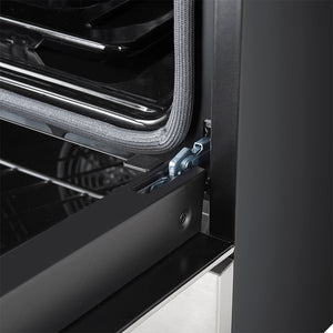 Forno Leonardo 30-Inch Gas Range FFSGS1116-30 – Stainless Steel – FFSGS1116 30S 30inch Slide in Gas Range Close up on Hinge