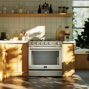 Forno Leonardo 30-Inch Gas Range FFSGS1116-30 – Stainless Steel – FFSGS1116 30 Lifestyle