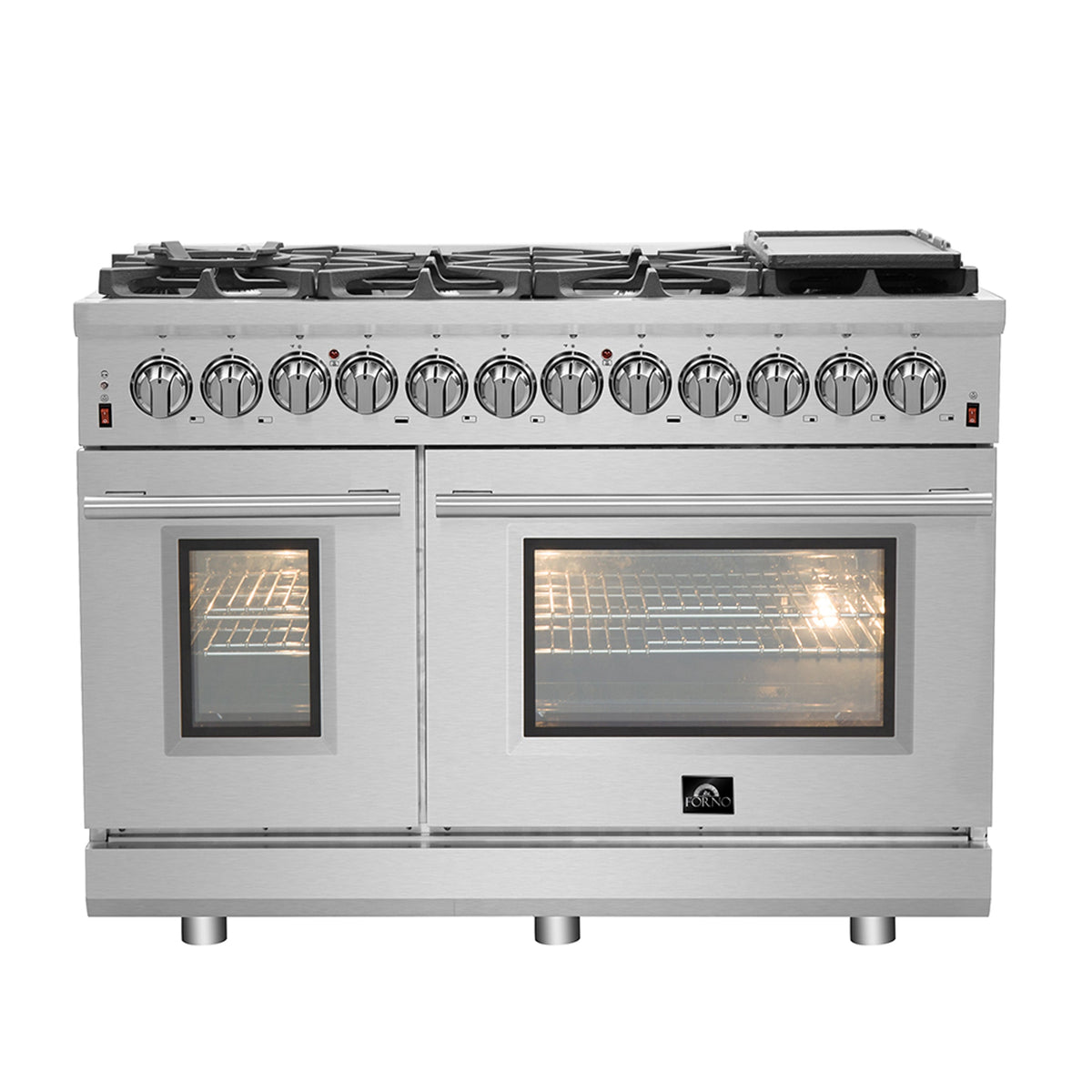 Forno Massimo 48-Inch Dual Fuel Range FFSGS6125-48 – Stainless Steel – FFSGS6125 48 dual fuel 1 05