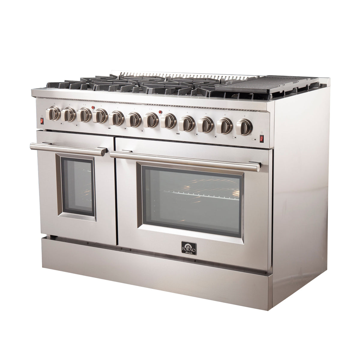Forno Galiano 48-Inch Dual Fuel Range FFSGS6156-48 – Stainless Steel – FFSGS6156 48 dual fuel range angle bb558bda 408f 4879 bba6 b6311f45e354