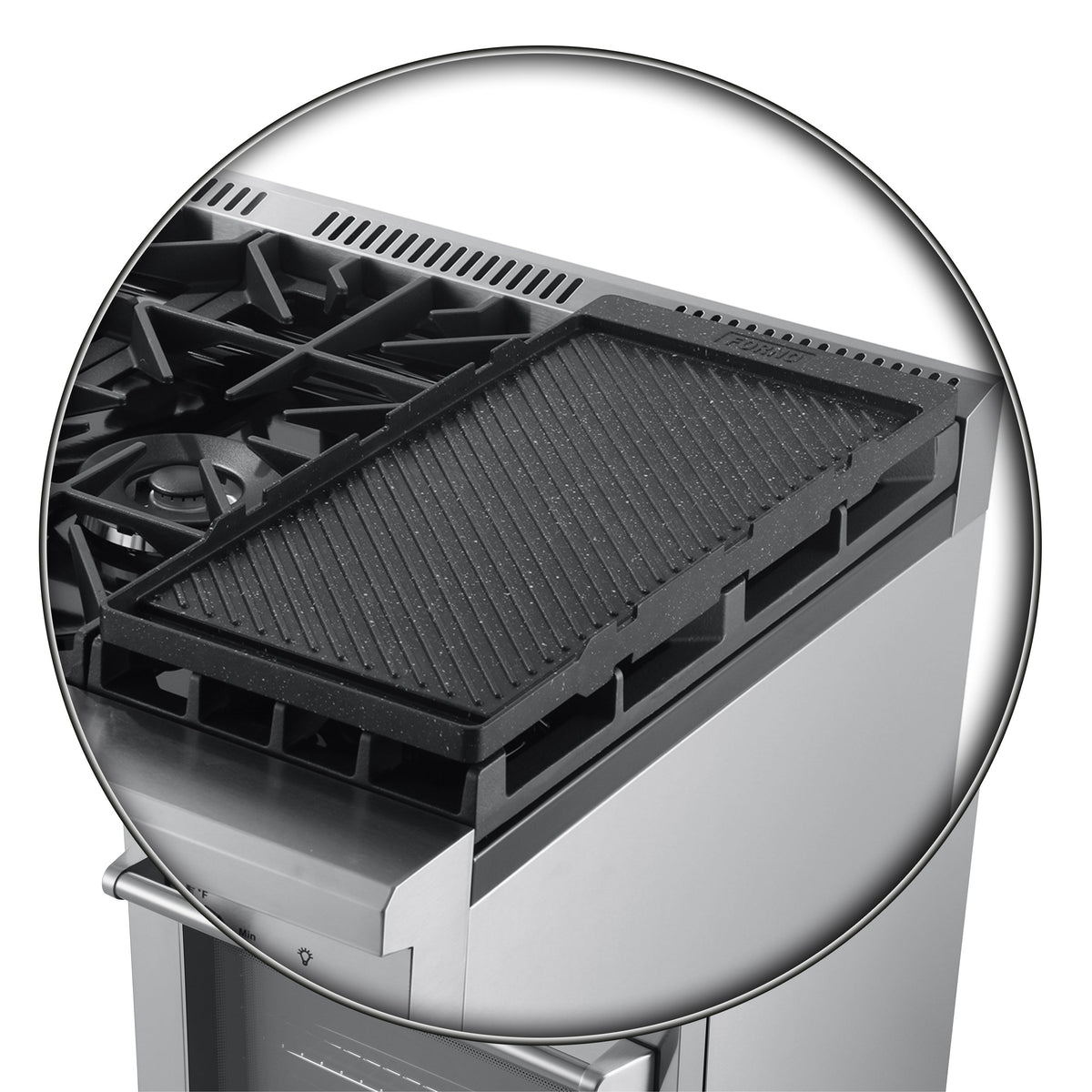 Forno Lazio 30-Inch Dual Fuel Range FFSGS6196-30 – Stainless Steel – FFSGS6196 30 20Cooktop 20Griddle