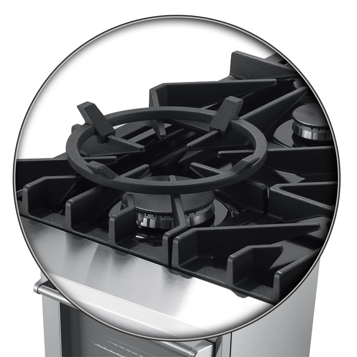 Forno Lazio 30-Inch Dual Fuel Range FFSGS6196-30 – Stainless Steel – FFSGS6196 30 20Cooktop 20Wok Ring