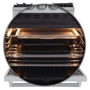 Forno Lazio 30-Inch Dual Fuel Range FFSGS6196-30 – Stainless Steel – FFSGS6196 30 20Oven 20Air 20Fryer