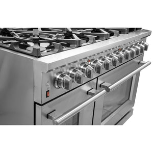 Forno Massimo 48-Inch Gas Range FFSGS6239-48 – Stainless Steel – FFSGS6239 48 gas 7 62