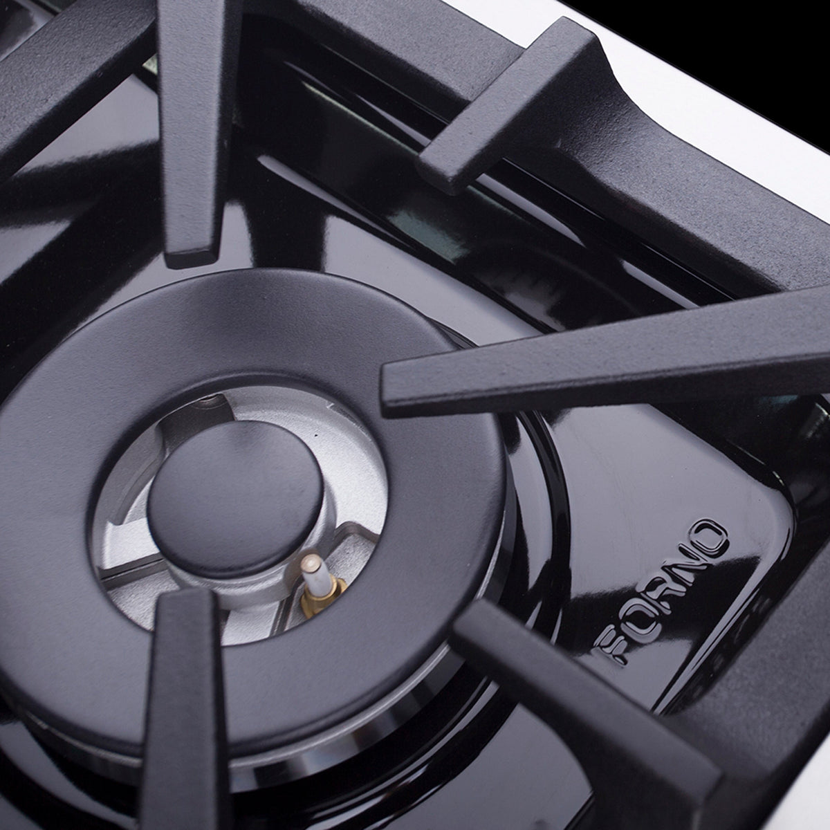 Forno Massimo 48-Inch Gas Range FFSGS6239-48 – Stainless Steel – FFSGS6239 48 Corner burner off 1 52