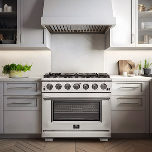 Forno Capriasca 36-Inch Gas Range FFSGS6260-36 – Stainless Steel – FFSGS6260 36 forno capriasca gas range lifestyle 6593d9ab be46 4db1 a0ed fcae56fa675c