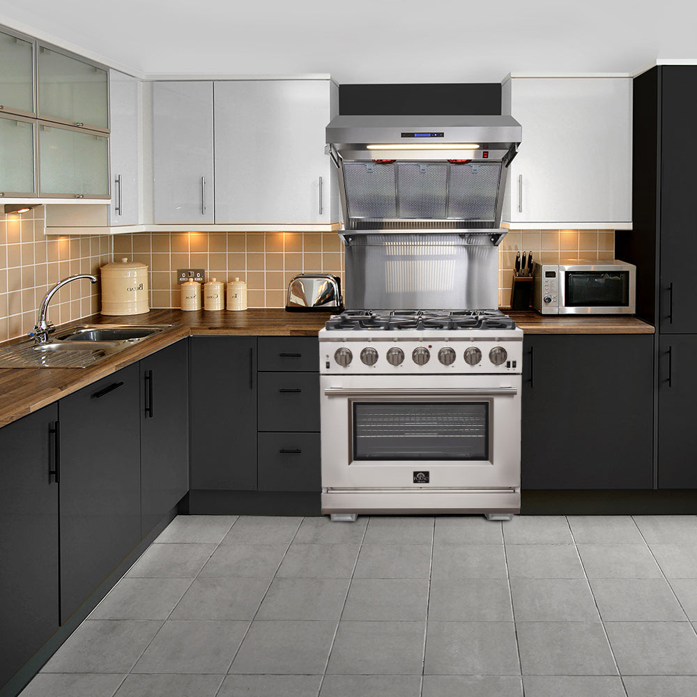 Forno Capriasca 36-Inch Gas Range FFSGS6260-36 – Stainless Steel – FFSGS6260 36 20 287 29