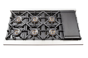 Forno Capriasca 48-Inch Gas Range FFSGS6260-48BLU – Stainless Steel – FFSGS6260 48 top burners web cd7f215c 0858 4d6d 98f8 2b09421c345d