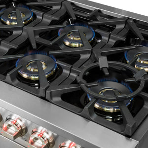 Forno Capriasca 60-Inch Gas Range FFSGS6260-60 – Stainless Steel – FFSGS6260 60 cooktop burners 20copy