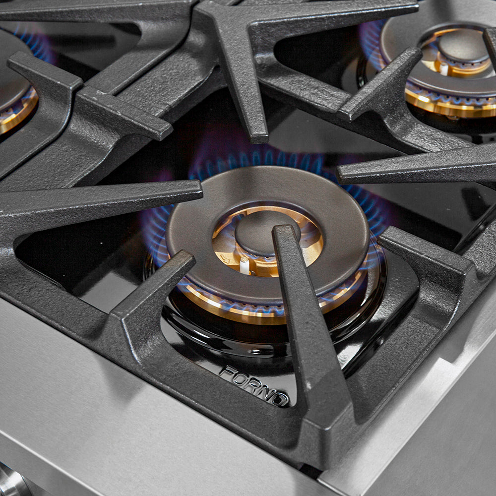 Forno Capriasca 36-Inch Gas Range FFSGS6260-36 – Stainless Steel – FFSGS6260 lit corner burner web qkqdvq