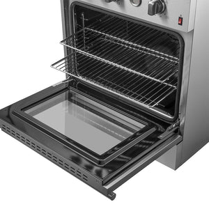 Forno Marco 30-Inch Gas Range FFSGS6277-30 – Stainless Steel – FFSGS6277 30 20Gas 20Range close 20up 20on 20racks