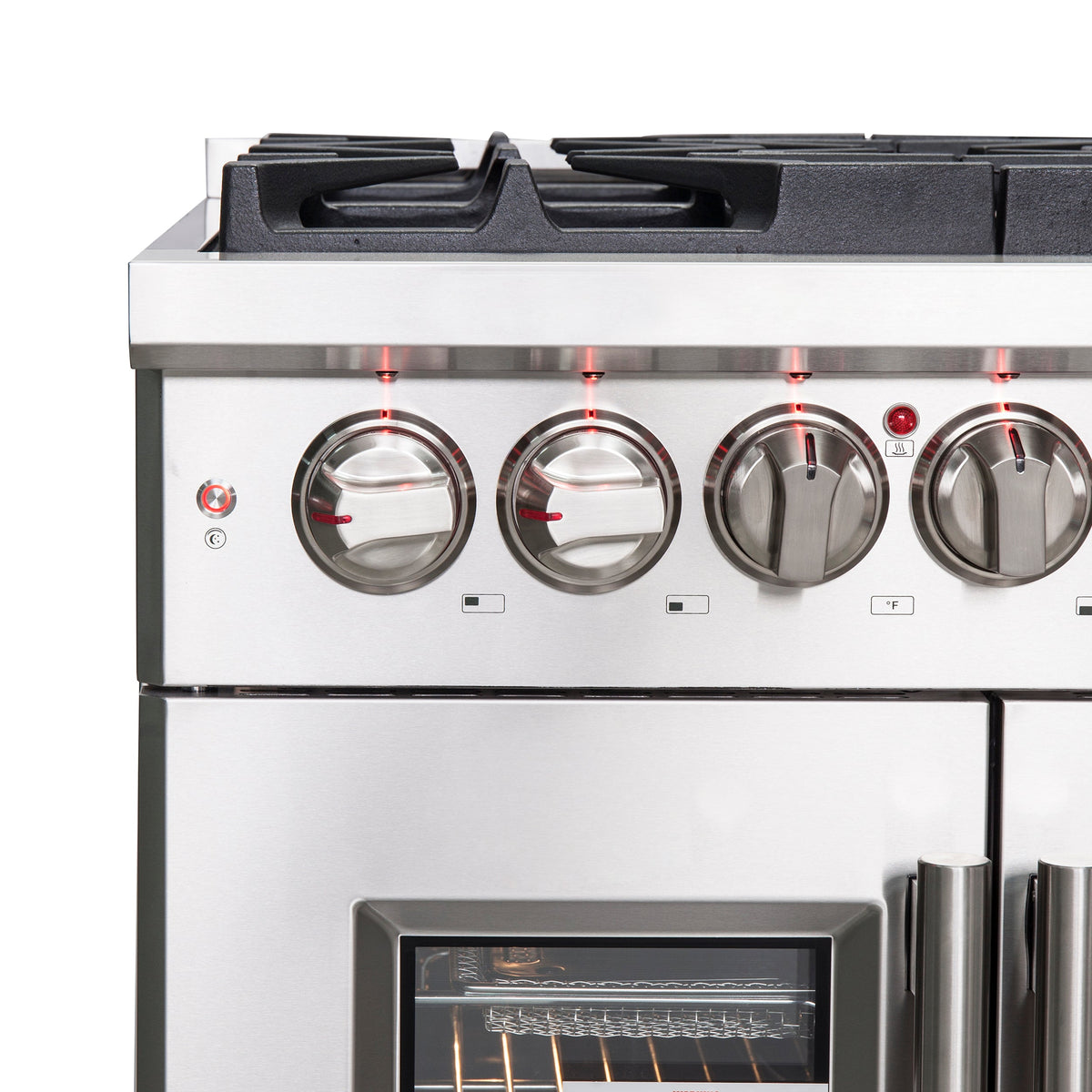 Forno Massimo 30-Inch Dual Fuel Range FFSGS6325-30 – Stainless Steel – FFSGS6325 30 forno massimo french door dual fuel range knobs