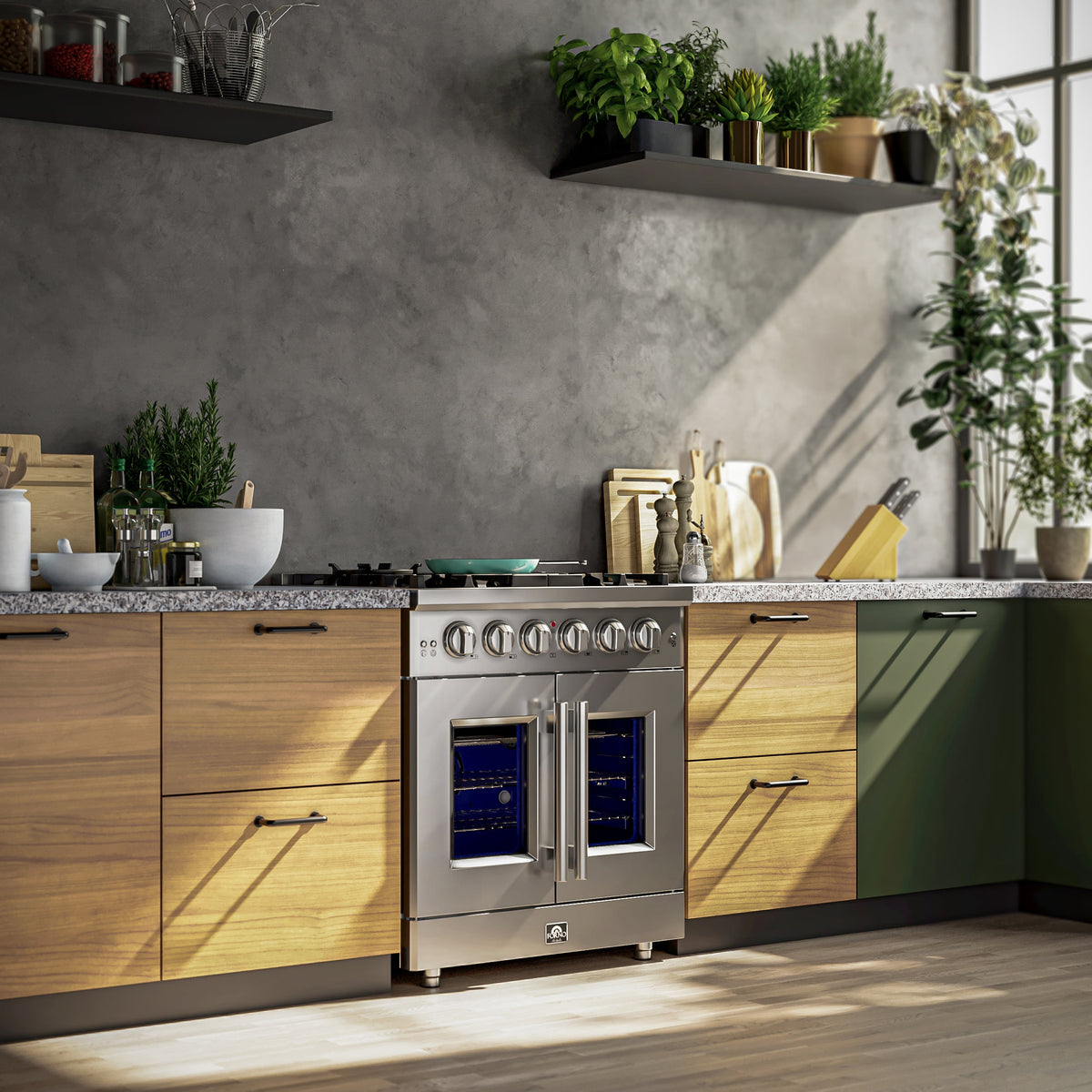 Forno Massimo 30-Inch Gas Range FFSGS6439-30 – Stainless Steel – FFSGS6439 30 Lifestyle