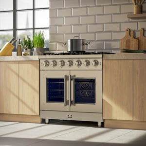 Forno Massimo 36-Inch Gas Range FFSGS6439-36 – Stainless Steel – FFSGS6439 36 Lifestyle