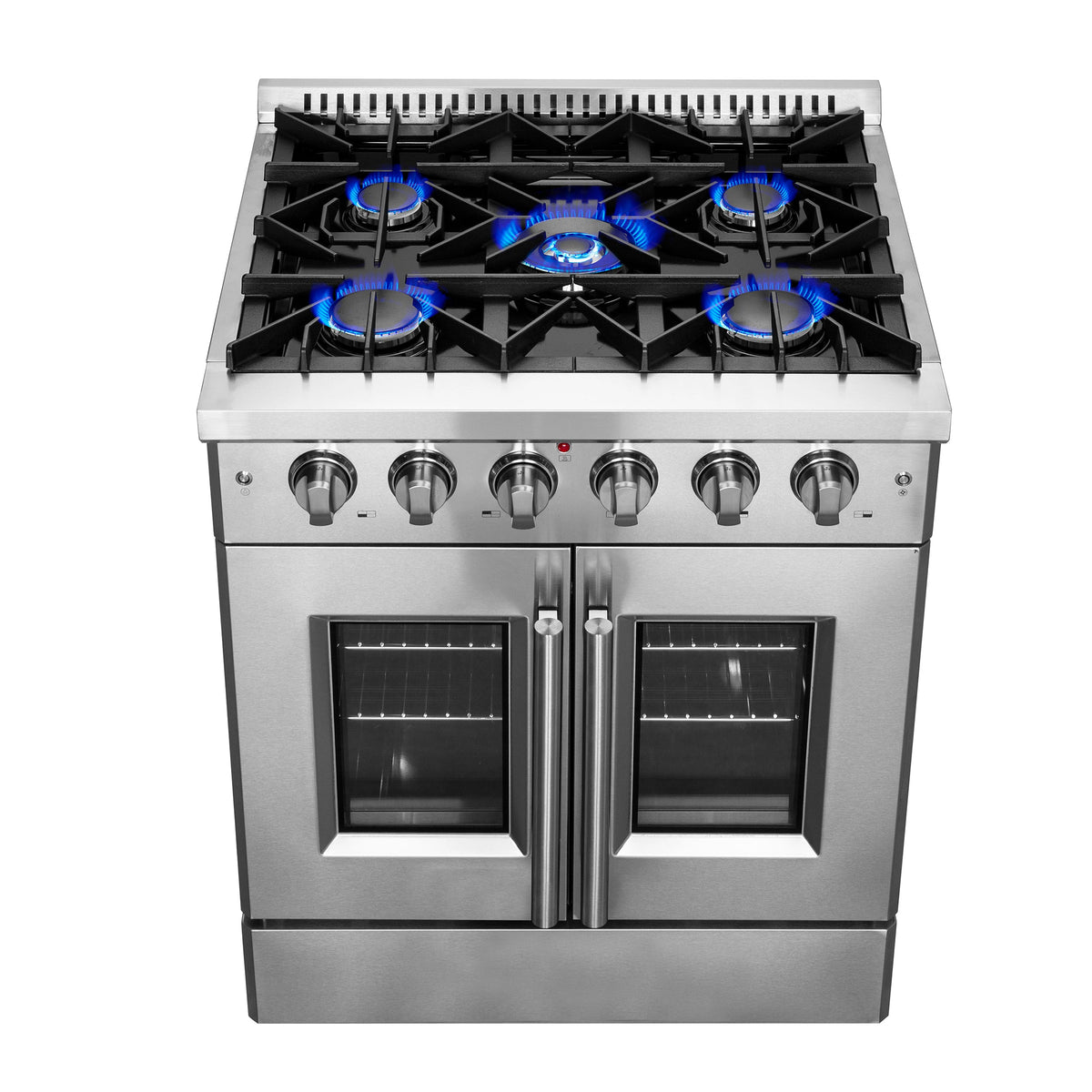 Forno Galiano 30-Inch Gas Range FFSGS6444-30 – Stainless Steel – FFSGS6444 30 20Cooktop 20Front