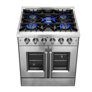 Forno Galiano 30-Inch Gas Range FFSGS6444-30 – Stainless Steel – FFSGS6444 30 20Cooktop 20Front
