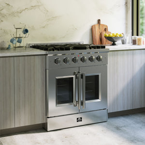Forno Galiano 30-Inch Gas Range FFSGS6444-30 – Stainless Steel – FFSGS6444 30 Lifestyle