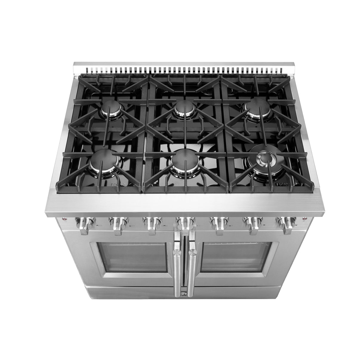 Forno Galiano 36-Inch Gas Range FFSGS6444-36 – Stainless Steel – FFSGS6444 36 20Cooktop 20Front