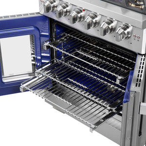 Forno Capriasca 30-Inch Gas Range FFSGS6460-30 – Stainless Steel – FFSGS6460 30 20Easy 20Glide 20Oven 20Racks