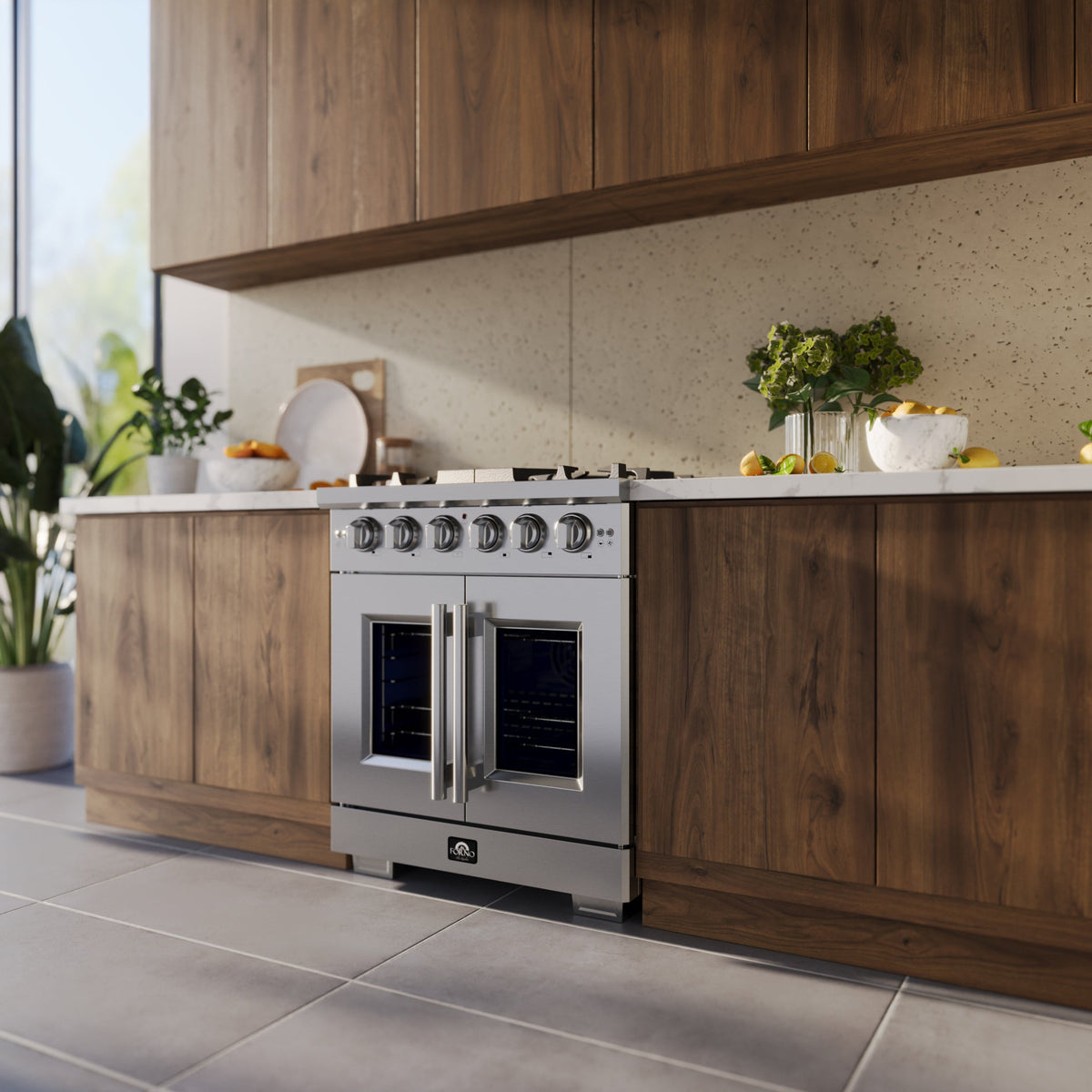Forno Capriasca 30-Inch Gas Range FFSGS6460-30 – Stainless Steel – FFSGS6460 30 Lifestyle